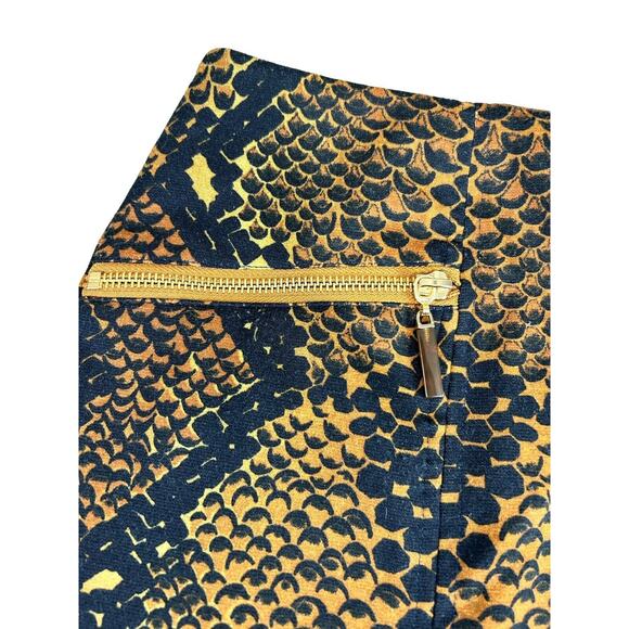 Ellen Tracy Snake Skin Print Pencil Skirt Sz 8 Stretch Knee Length - Picture 4 of 7